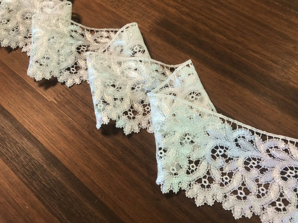 2m レーヨンケミカルレース 蔦柄 日本製 lace-No,084 16枚目の画像