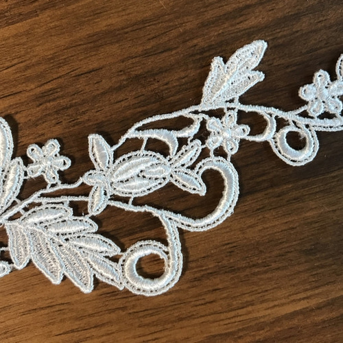 再再販】モチーフレース ◇ 薔薇柄D 1組(2枚) 日本製 ◇ M-lace