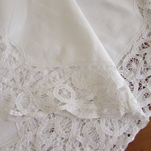 バテンレーステーブルクロス約170㎝×約130㎝ インテリア - 吉田バテンレース