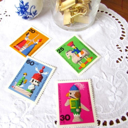 ドイツの古切手/1971年・ドイツの木のおもちゃ(A) 2枚目の画像