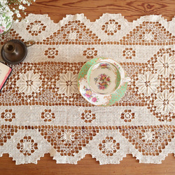 ドイツの手仕事/細やかな手編み タスカニーレース ロングサイズ