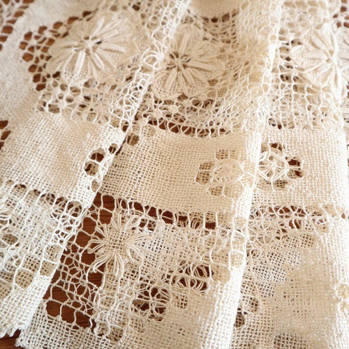 ドイツの手仕事/細やかな手編み タスカニーレース ロングサイズ