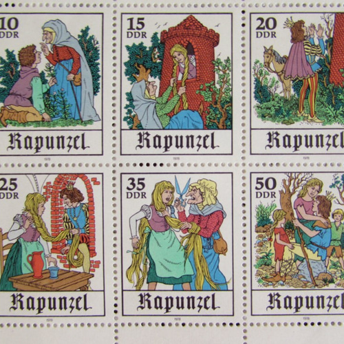 ドイツの古切手/1978年 グリム童話 ラプンツェル 切手シート