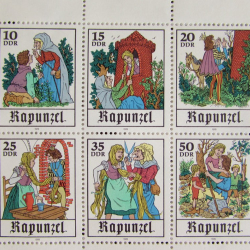 ドイツの古切手/1978年 グリム童話 ラプンツェル 切手シート