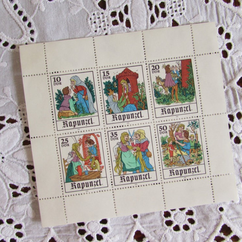 ドイツの古切手/1978年 グリム童話 ラプンツェル 切手シート