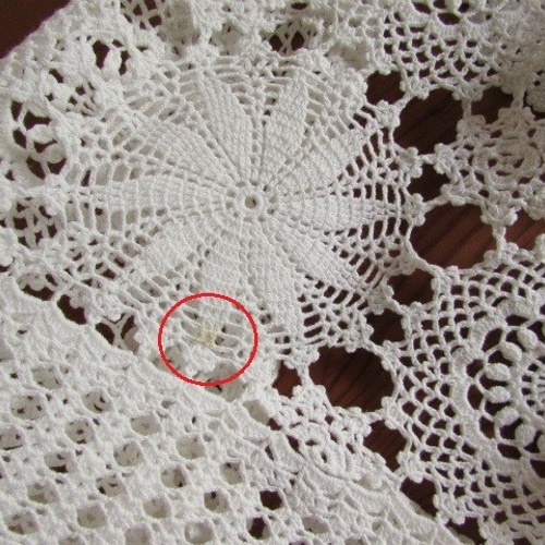 ドイツの手仕事/素敵な手編みクロッシェレース・モチーフ繋ぎの