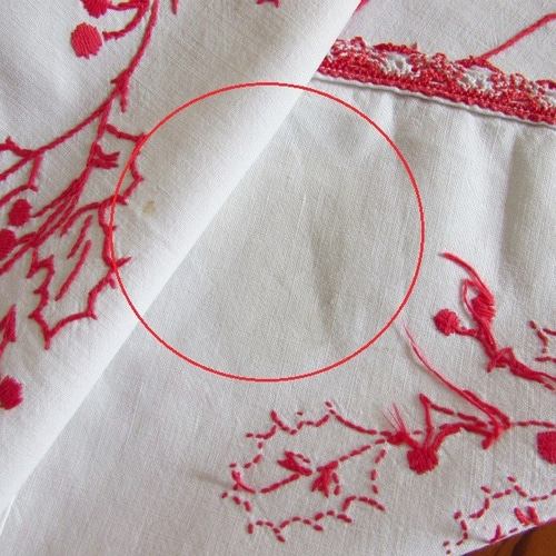 アンティーク オランダ 野で遊ぶ少年少女 色糸刺繍クロス パネルカフェ