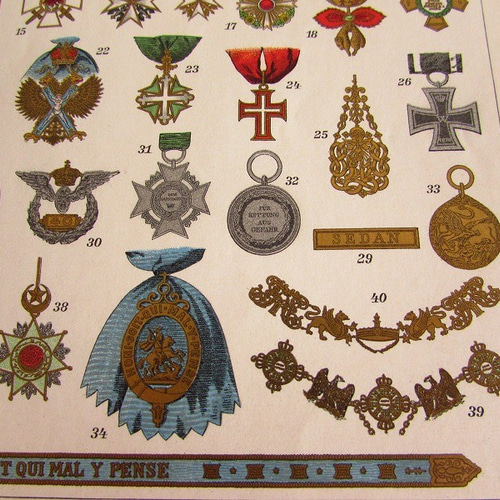 勲章まとめ　レトロアンティーク イギリス〉1945年イギリスの勲章などアップいたしました