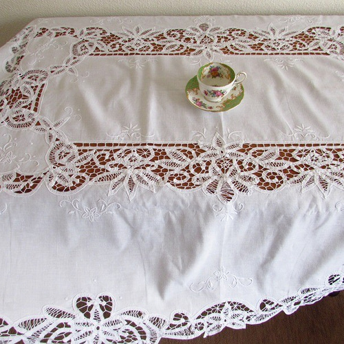 ビンテージ バテンレース クロス 大判