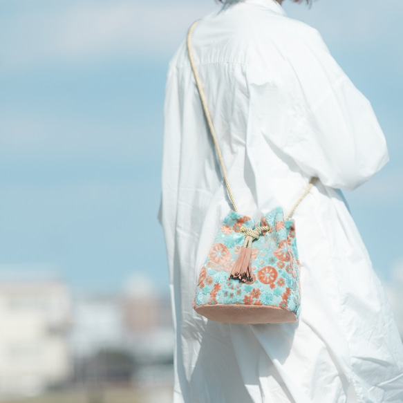 Mt. Kinka Purse &lt;Ponponmum Mint Pink&gt; 2Way 單肩包 Pile Jacqua 第1張的照片