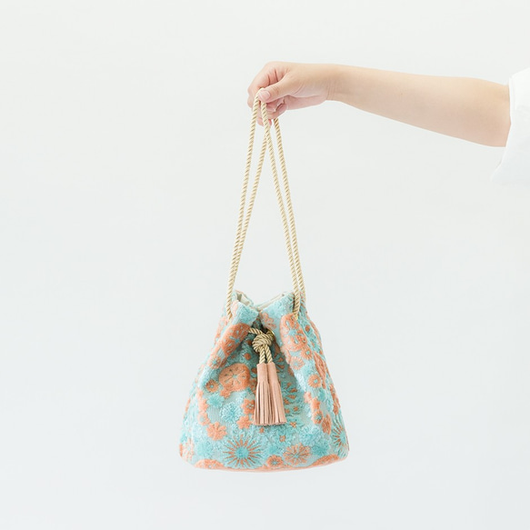 Mt. Kinka Purse &lt;Ponponmum Mint Pink&gt; 2Way 單肩包 Pile Jacqua 第2張的照片