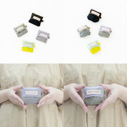 折疊M色&lt;Lavender x Greige&gt;雙色環保袋的兩種方法防水且輕便 第10張的照片