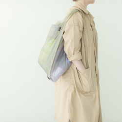 折疊L尺寸的雙色環保袋的兩種方法&lt;薰衣草x格雷格&gt;防水且輕便 第1張的照片