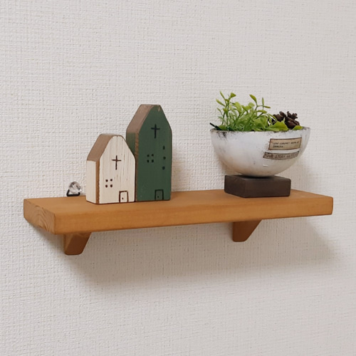 ナチュラルウォールシェルフ・ラック☆30cm Mサイズ☆色が選べる☆木製