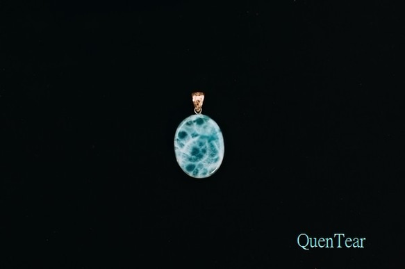 高品質ラリマールのネックレストップ【水花火】#004 3枚目の画像