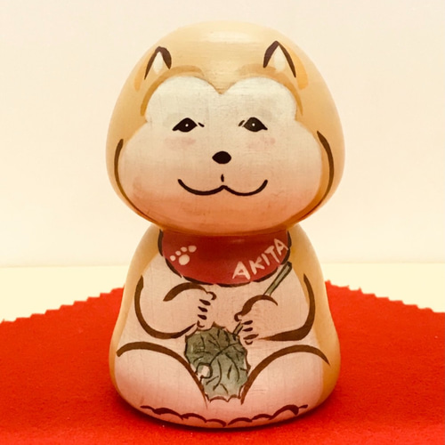 こけし ドットちゃんえじここけし 約1.5寸 約4.5cm 鈴木明 工人（作並系