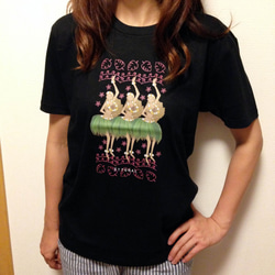 フラガール　レディスＴシャツ　フラ/フラダンス 1枚目の画像