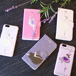 (iPhone) Black Bird Notebook Type 智能手機保護套 Ballet / Ballerina 第4張的照片