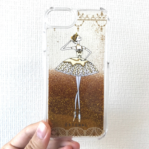 (iPhone) Raymonda Glitter Case (Gold) Ballet / Ballerina 第3張的照片