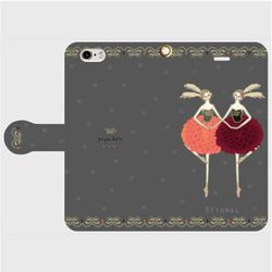 (iPhone) Pompon Daria Ballerina Notebook Type Smartphone Case Ba 第1張的照片