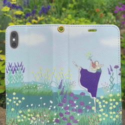 (iPhone) Ballerina in the Garden Notebook Type Smartphone Case B 第1張的照片