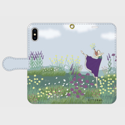 (iPhone) Ballerina in the Garden Notebook Type Smartphone Case B 第2張的照片