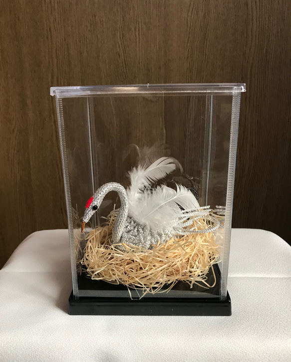 銀製:夫婦鳩置物 ✤巣ごもり鶴の置物✤ その他置物 LUV*PAM 通販 10908372