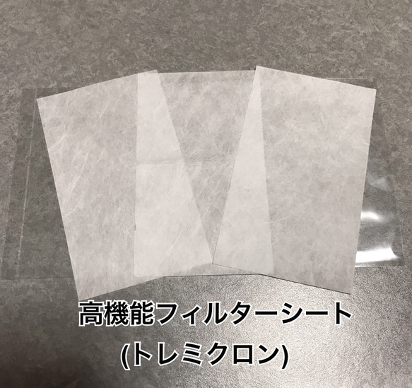 〚値下げ中〛＊プリーツマスク無地(フィルター3枚付き)＊ 5枚目の画像