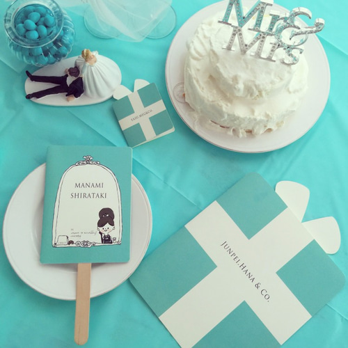 ※haan※【新品未使用】ティファニーブルー テーブルランナー 7本 ティファニー / TIFFANY & Co. イーストウエスト 36092262