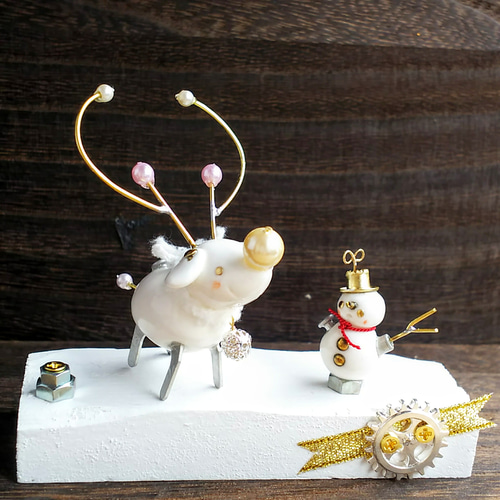 トナカイロボ1号と雪だるまロボ☆トナカイロボ出動です！！☆ その他