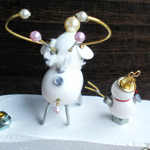 トナカイロボ1号と雪だるまロボ☆トナカイロボ出動です！！☆ その他