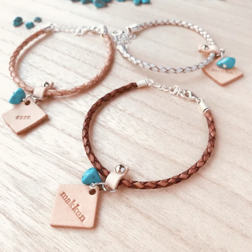 編み紐チョーカービーズ付き ガイドの作品紹介：チョーカー特集