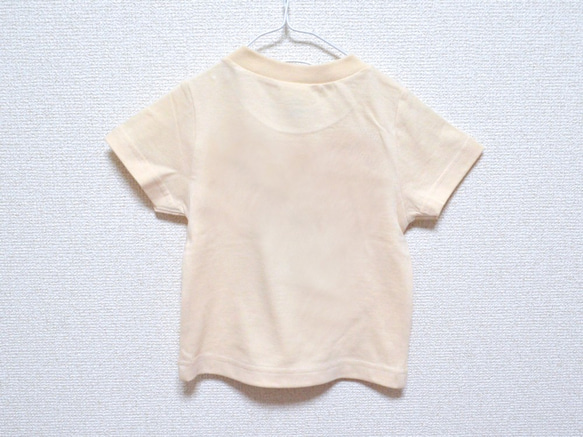 モンブラン　栗　名入れTシャツ　リンクコーデ　親子コーデ　お揃い　子供　キッズ　プレゼント　ギフト　カフェ　秋カラー 4枚目の画像