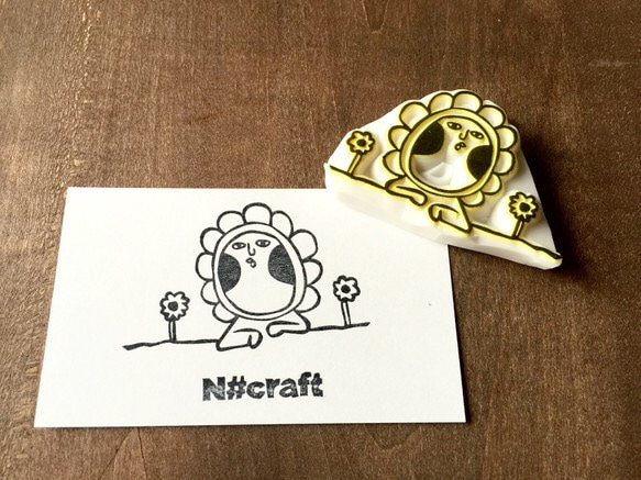 消しゴムハンコ『おはなさん』 1枚目の画像