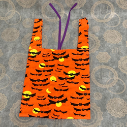 コンビニサイズ　エコバッグ　ハロウィン　コウモリ 3枚目の画像
