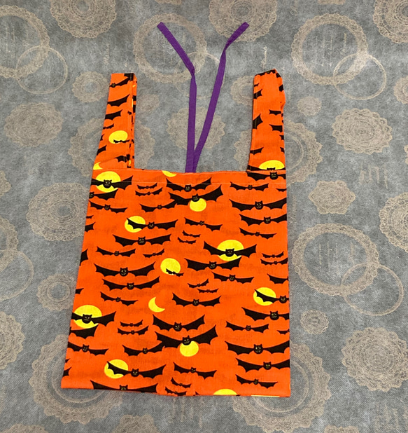 コンビニサイズ　エコバッグ　ハロウィン　コウモリ 3枚目の画像