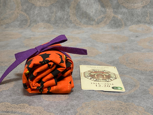コンビニサイズ　エコバッグ　ハロウィン　コウモリ 6枚目の画像