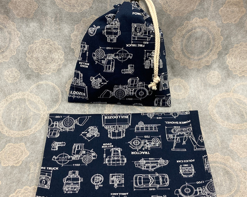 給食袋 二枚仕立て ランチョンマット ナフキン 40✖️60 大きいサイズ