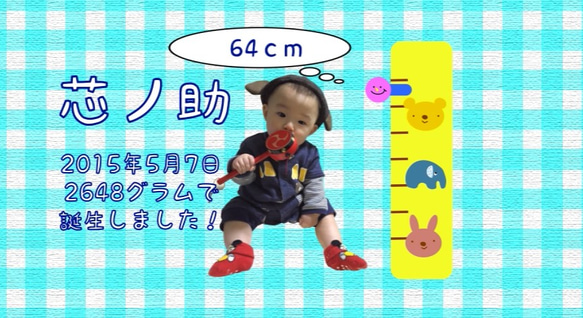 【ウェディングムービー】お子様紹介ムービー 1枚目の画像