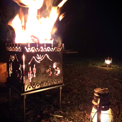 組立式焚き火台【ココペリスクエア】 焚火 焚き火 キャンプ アウトドア