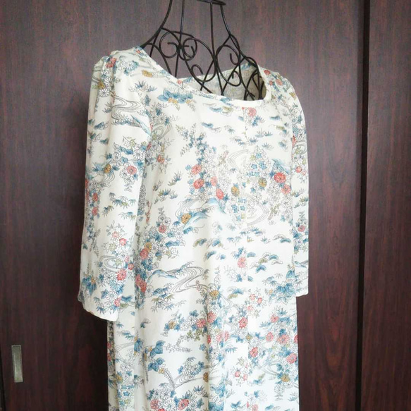 正絹の着物リメイクワンピース 小紋 着物 melody 通販｜Creema 