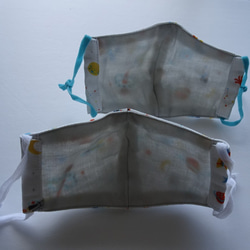 ダブルガーゼの立体マスク（宇宙飛行士柄）１１×１８ 3枚目の画像