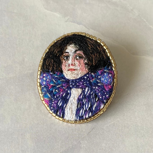 えりちんさまオーダー品〉クリムト「エミール・フロッジの肖像」の手  