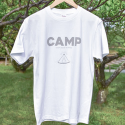 CAMP Tシャツ（メンズ／ホワイト） 1枚目の画像