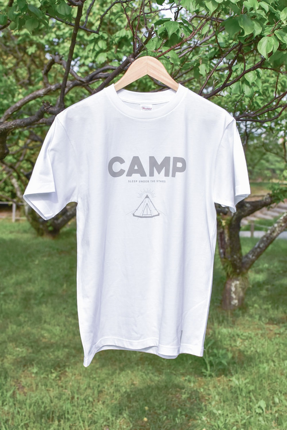 CAMP Tシャツ（メンズ／ホワイト） 1枚目の画像