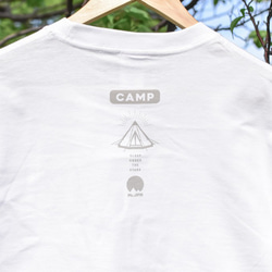 CAMP Tシャツ（メンズ／ホワイト） 4枚目の画像