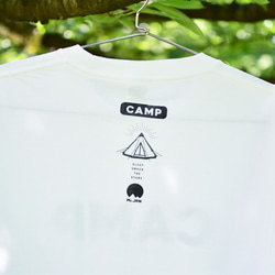 CAMP Tシャツ（メンズM／ホワイト✕ブラック） 4枚目の画像