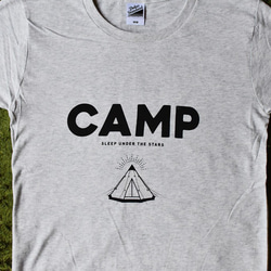 CAMP Tシャツ（WM／オートミール） 3枚目の画像