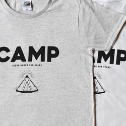 CAMP Tシャツ（WM／オートミール） 5枚目の画像