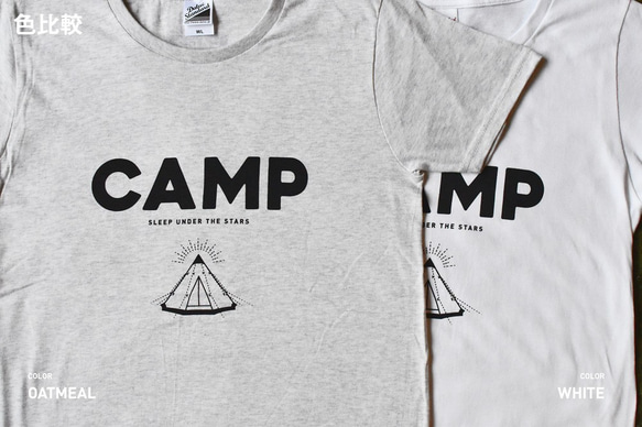 CAMP Tシャツ（WM／オートミール） 5枚目の画像